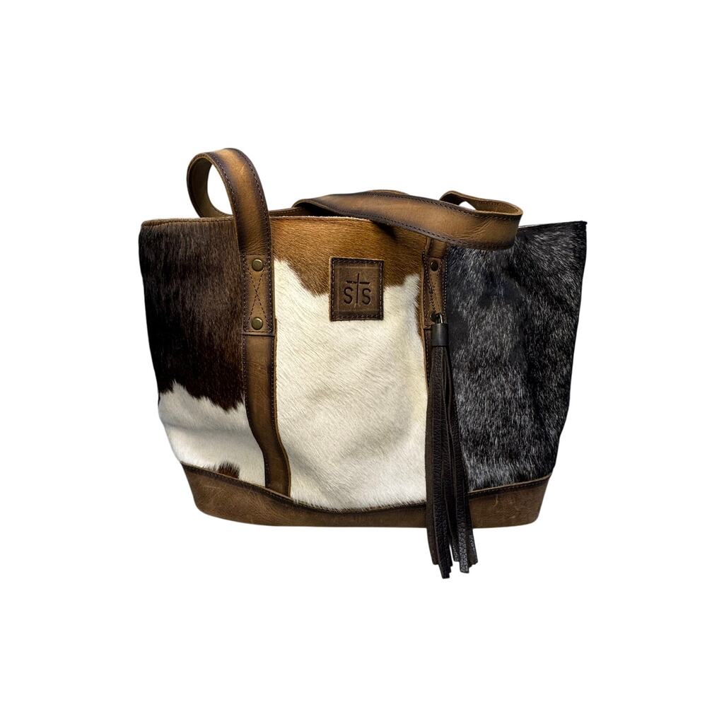 STS Ranchwear Cowhide Cheyenne Tote Bag